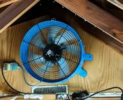 attic fan services with installed attic ventilation fan system in Chicago, IL